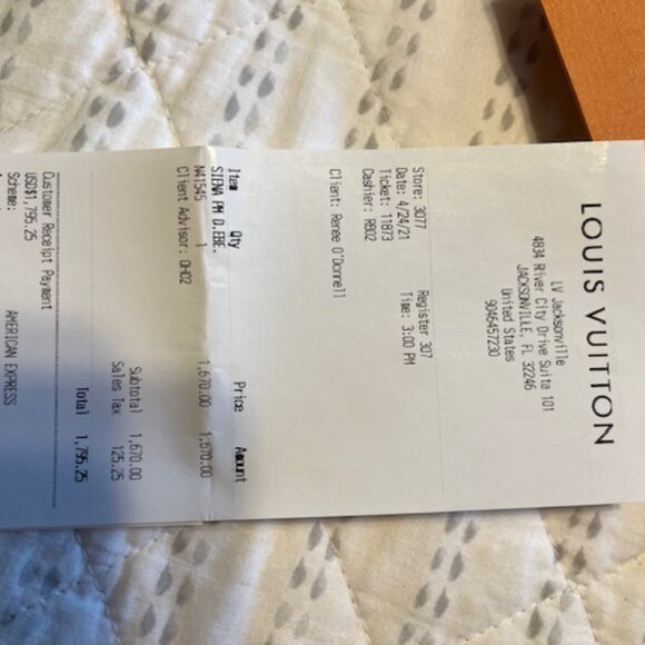 Louis Vuitton N41546 Siena MM Damier Ebene Top Handle Shoulder Bag with Strap - Picture 7 of 7